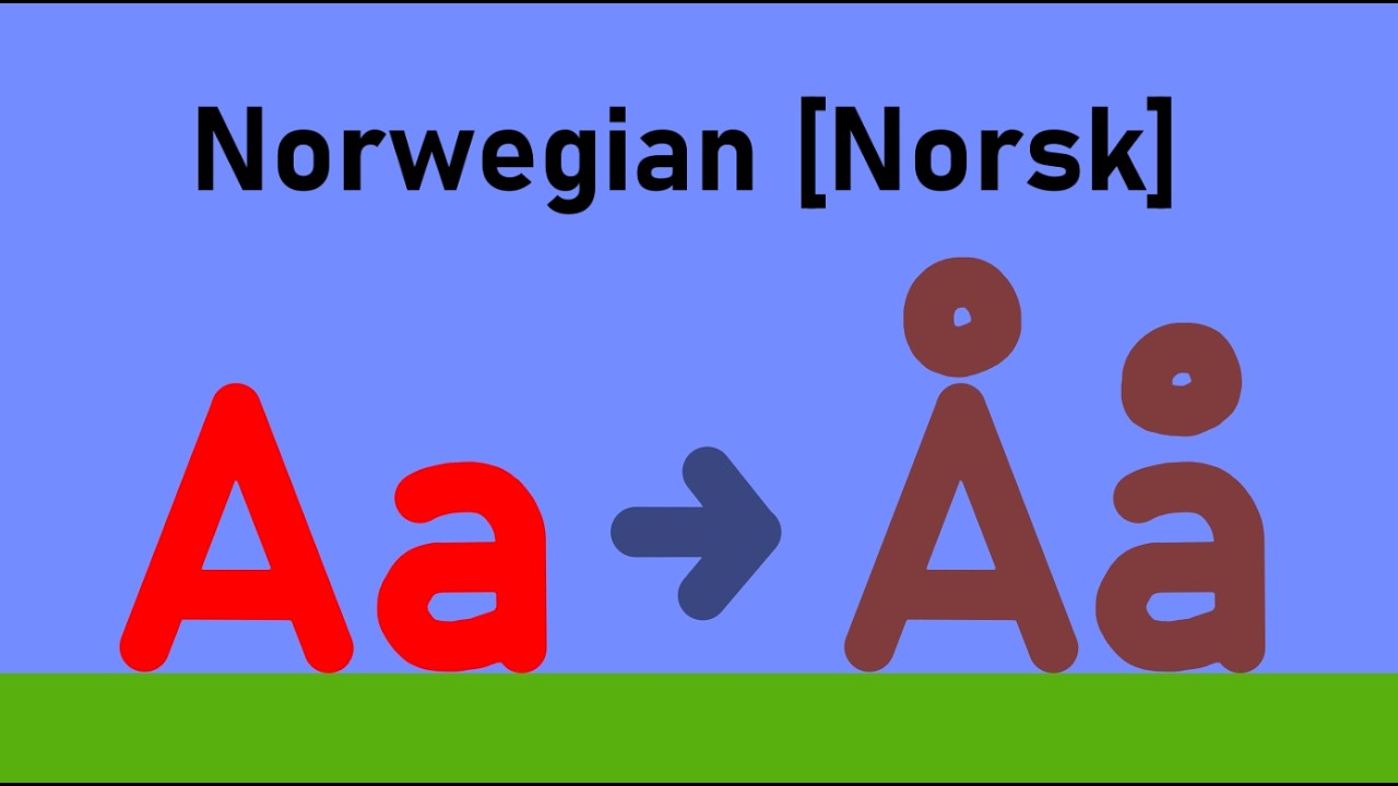 AaA❤︎ Norwegian Alphabet Band | Uppercase and Lowercase (A To Å) - YouTube