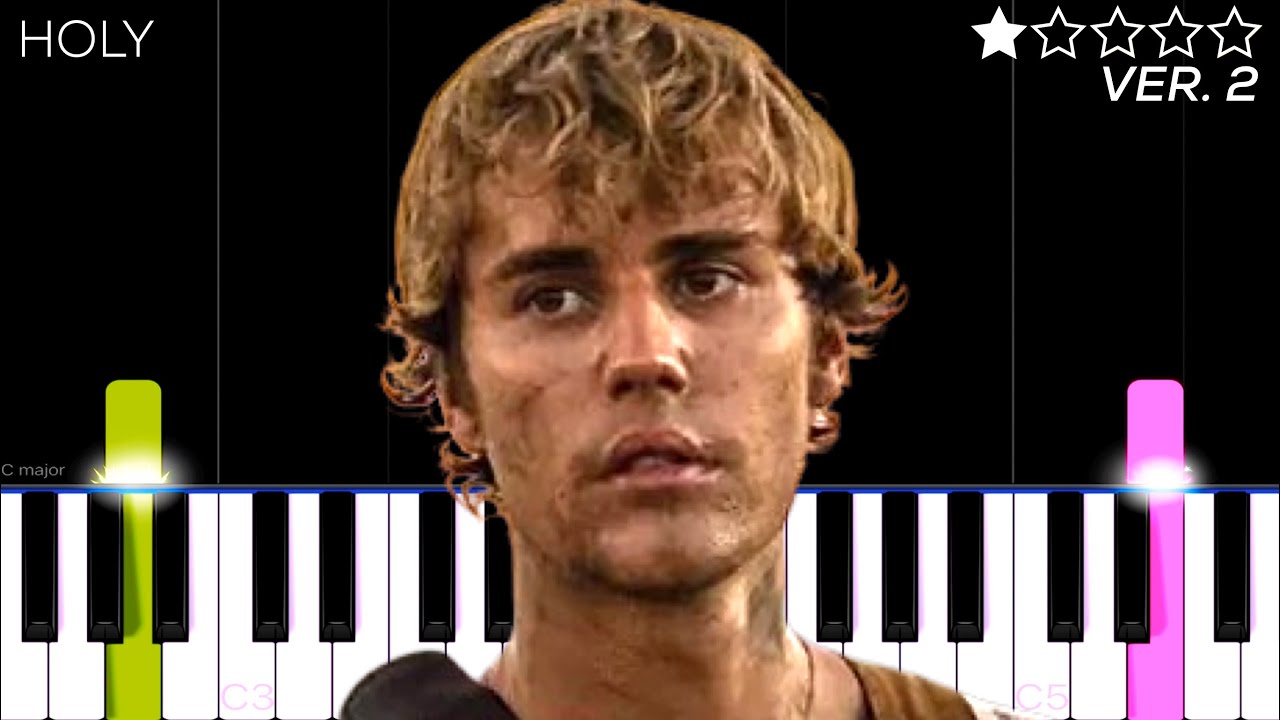 Justin Bieber - Holy ft. Chance The Rapper | EASY Piano Tutorial