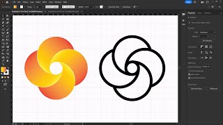 สอนกราฟฟิก ep_68 - การวาดเส้นออกแบบโลโก้ โดยใช้เส้นกริด ด้วยโปรแกรม Adobe Illustrator CC