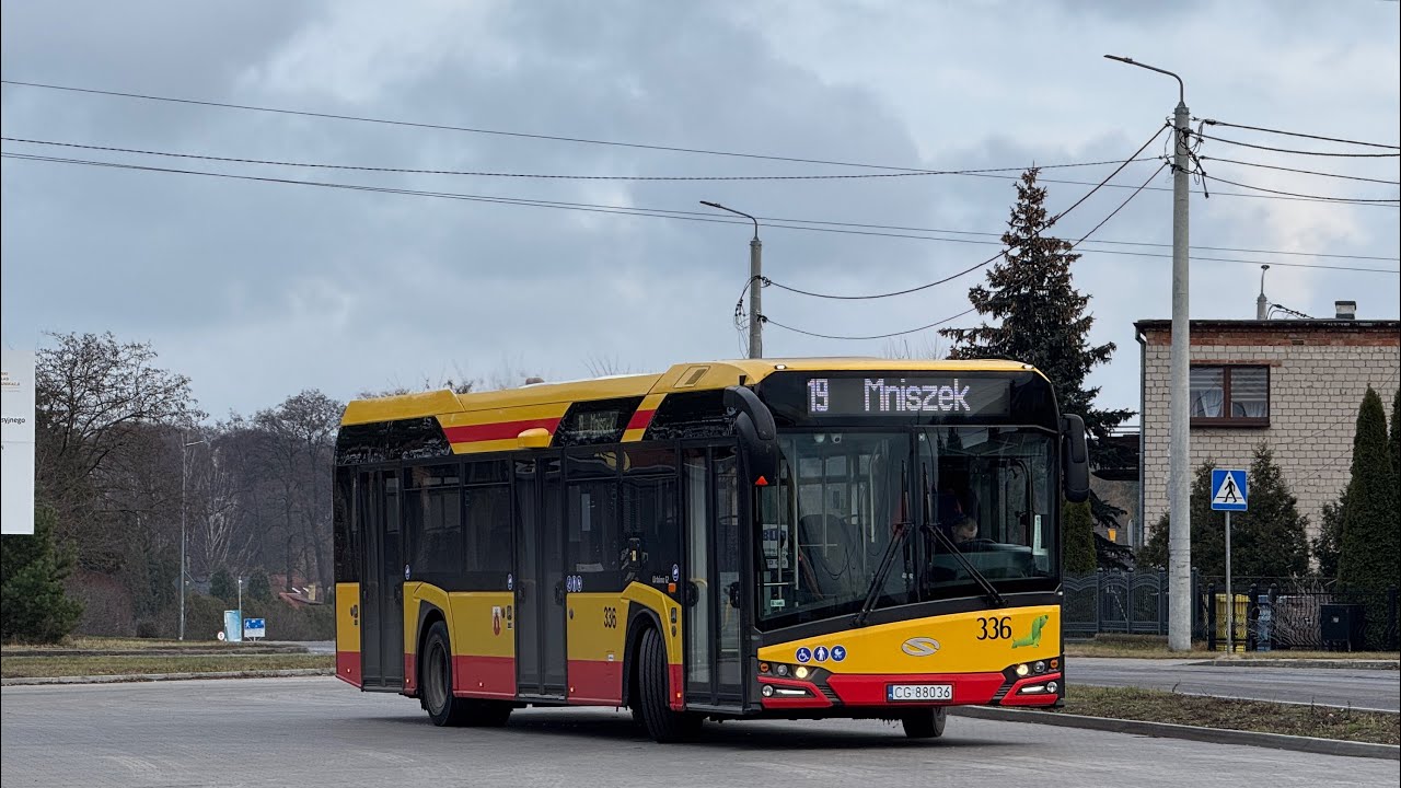 MZK Grudziądz - Linia: 19 - Kierunek: Mniszek - Solaris Urbino 12 IV #336