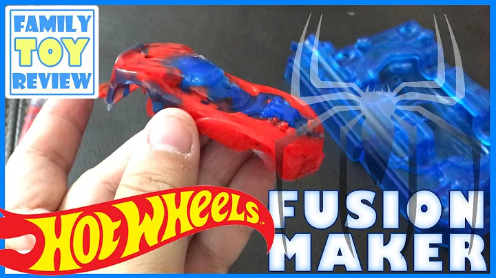 Hot Wheels Fusion Factory Car Maker - How to Make DIY Custom Hot Wheels Spiderman Car - Kid Toy Cars