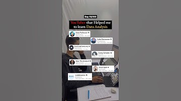 Youtubers that helped me to learn Data Analysis #youtube #dataanalytics #dataanalysis #data #powerbi