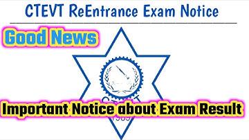 Good News || CTEVT RE Entrance Exam Form Open || CTEVT Results Comming soon...