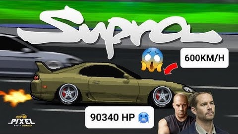 Fastest Car Build Supra Mk4/Pixel Car Racer | 600KM/H  90340 H/P #subscribe #viral