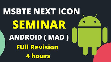 ANDROID (MAD) FULL SYLLABUS REVISION | 4 HOURS SEMINAR | EXPLAINED IN HINDI | MCQ Books Available