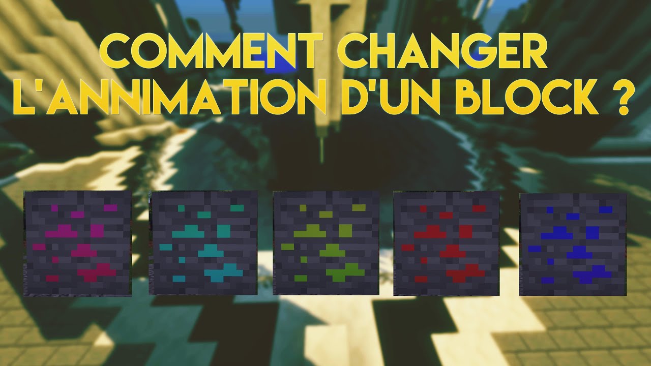 Comment Faire Un Block Animaer Sur Minecraft