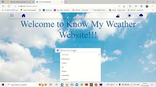 Capstone Project: Weather Information Web Application