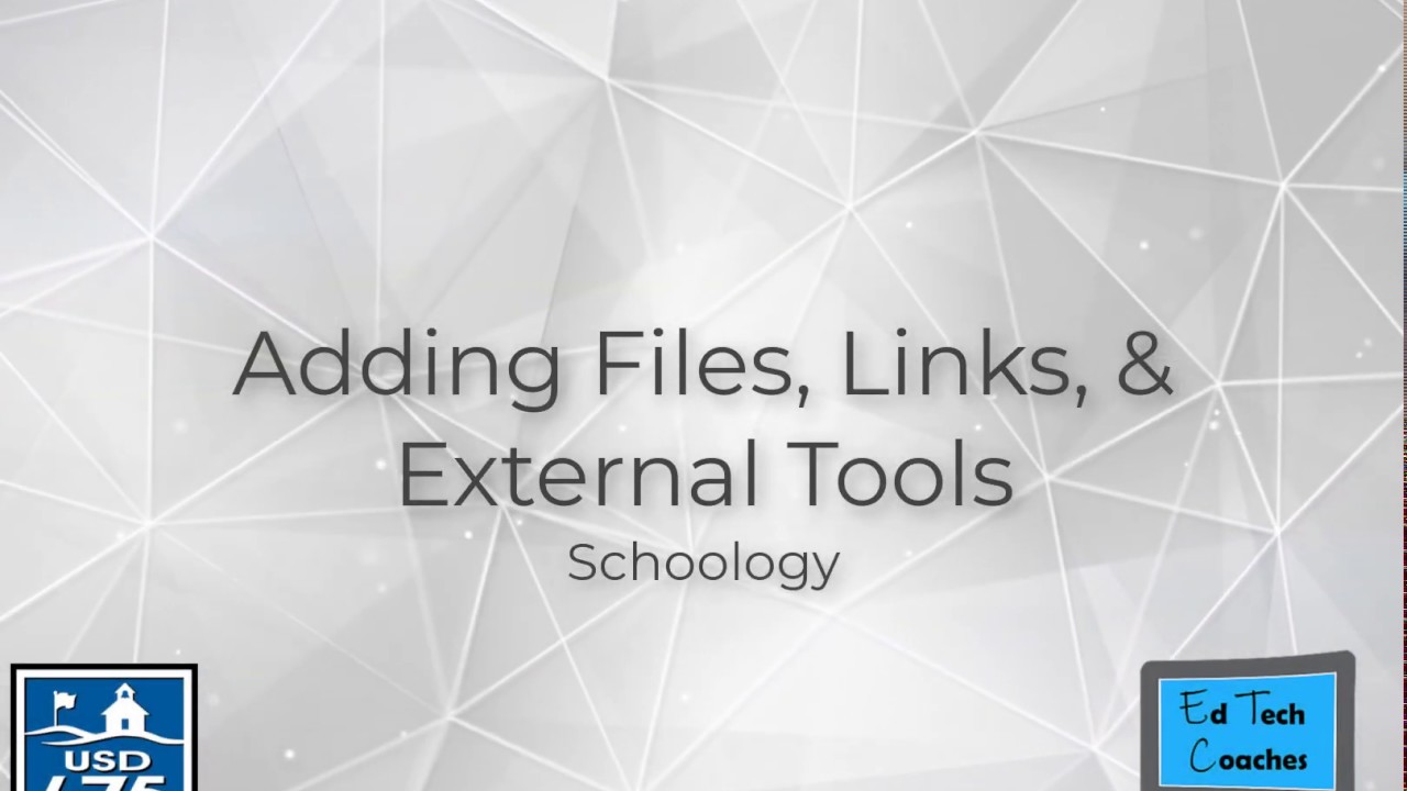 Adding Files Links and External Tools - YouTube