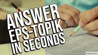 EPS TOPIK KOREA EXAM HACKS 2020 TIPS HOW TO ANSWER QUESTIONS IN SECONDS! | LISTENING READING | HD