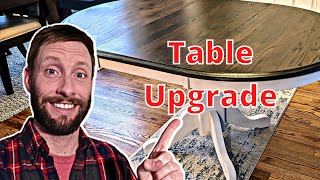 How to Refinish Your Mom's Old Dining Table  Golden Oak to Modern