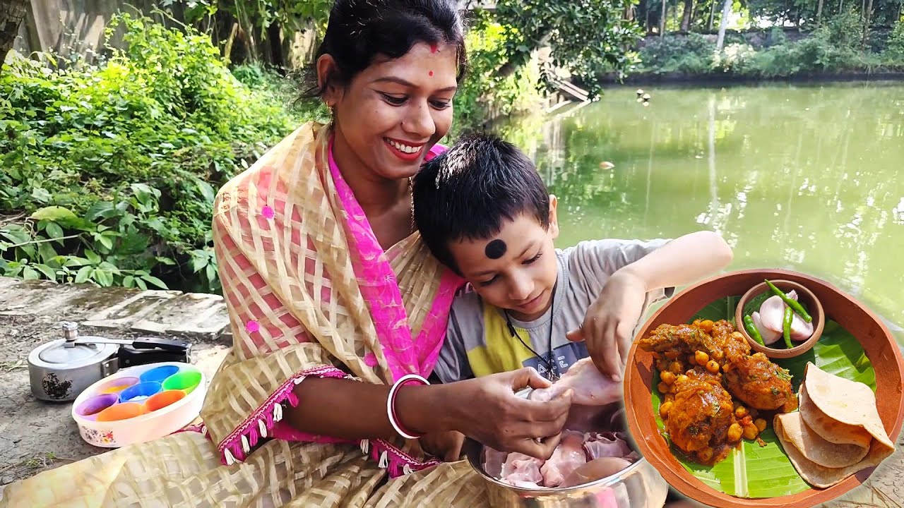 Chicken Chanan Chicken chana masala ।। চিকেন চানা মশলা ।। Chicken Chickpeas ।। - YouTube