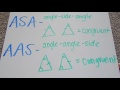 Understanding Triangle Congruence: ASA and AAS