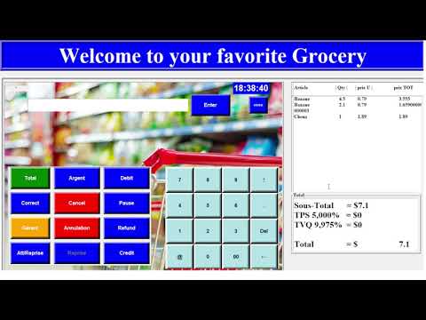 Tuto 1 Tkinter grocery systeme French(PART 1)