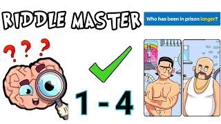 Riddle Master - Gameplay Solution Part 1 - Lv 1 - 4 (Android, iOS) screenshot 1