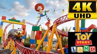 SLINKY DOG DASH POV RIDE AT DISNEY&#39;S TOY STORY LAND - AMAZING 4K