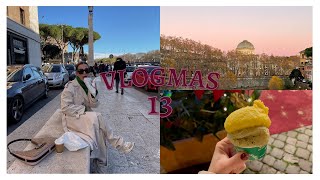 VLOGMAS 13- Un restaurante TOP, vemos al papa y el mejor helado de Roma| Carlota Grande ♡