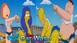 Family Guy - Simpsons 'Sexy Carwash Scene'  'My Milkshake Brings All the Boys to the Yard'