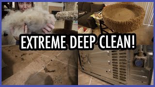 EXTREME DEEP CLEAN! | Cleaning Motivation! Using a Carpet Scraper for the First Time!