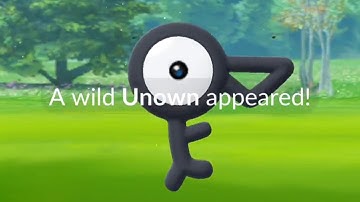 Finally! I caught UNOWN in the wild! (The most rare in gen 2 pokemon go)
