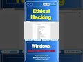Windows Restore Points Explained | Ethical Hacking Short 2026 #cybersecurity