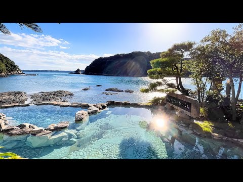 Staying at Japan's Beautiful Onsen Ryokan, Reached Only by Boat⛴ | Kumano-bettei Nakanoshima | ASMR