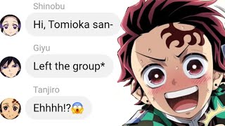 If Demon Slayer Has A Group Chat? Hashiras Infinity Castle Arc Demon Slayer