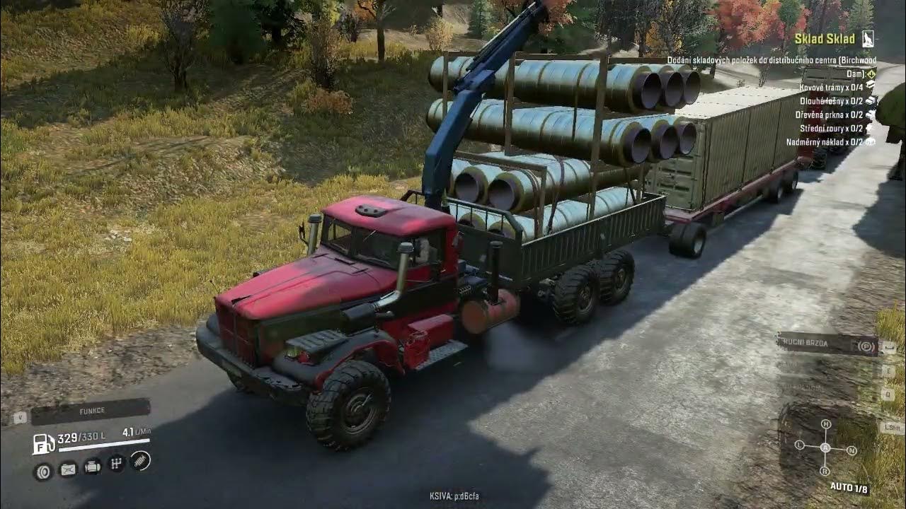 SNOWRUNNER: mod The Near North: Materiály pro nový sklad na druhé mapě