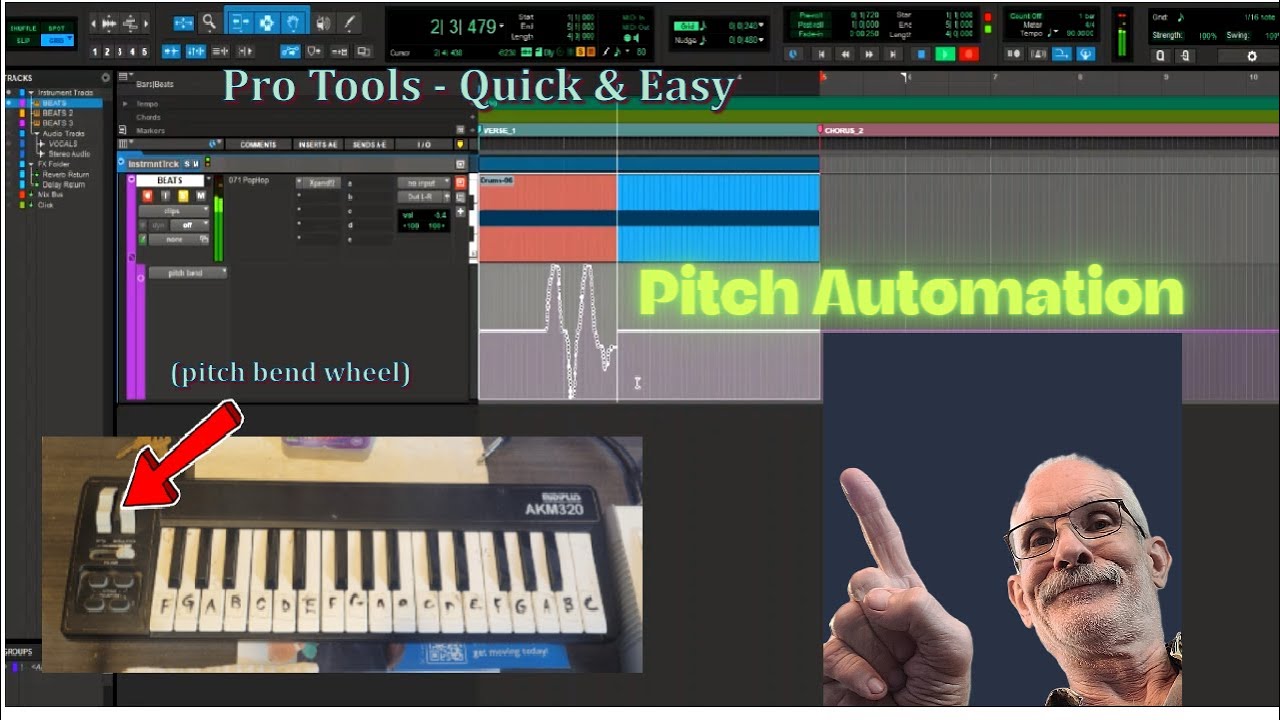 Pro Tools Pitch Automation made Quick and Easy - Just like a guitar whammy bar!