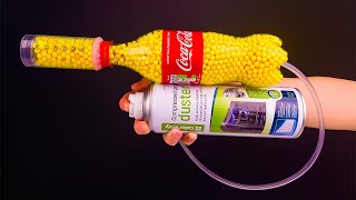 How to Make a Simple NERF From Coca Cola Bottle and Air screenshot 3