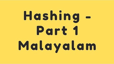 Types of Hashing| Chaining technique|Data structure tutorial in Malayalam