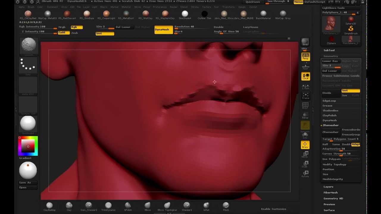 Zbrush Head Study (1h speed sculpt)