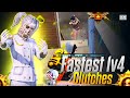 BGMI Fastest 1v4 Clutches | FighterX2 vs Conqueror Lobby🤯🔥 #bgmi #pubg #pubgmobile 