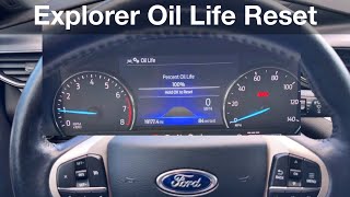 Famous 2017 - 2022 Ford Explorer How to reset oil life reminder / maintenance reset Profile