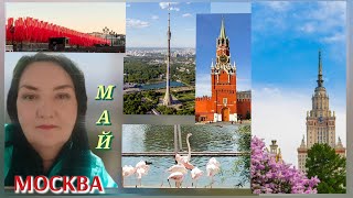 Москва майская и с высоты Останкинской башни.