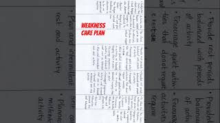 weakness#  nursing care plan#