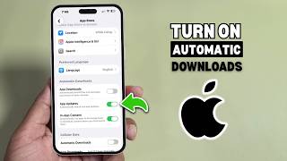 How To Turn On Auto download app update iPhone