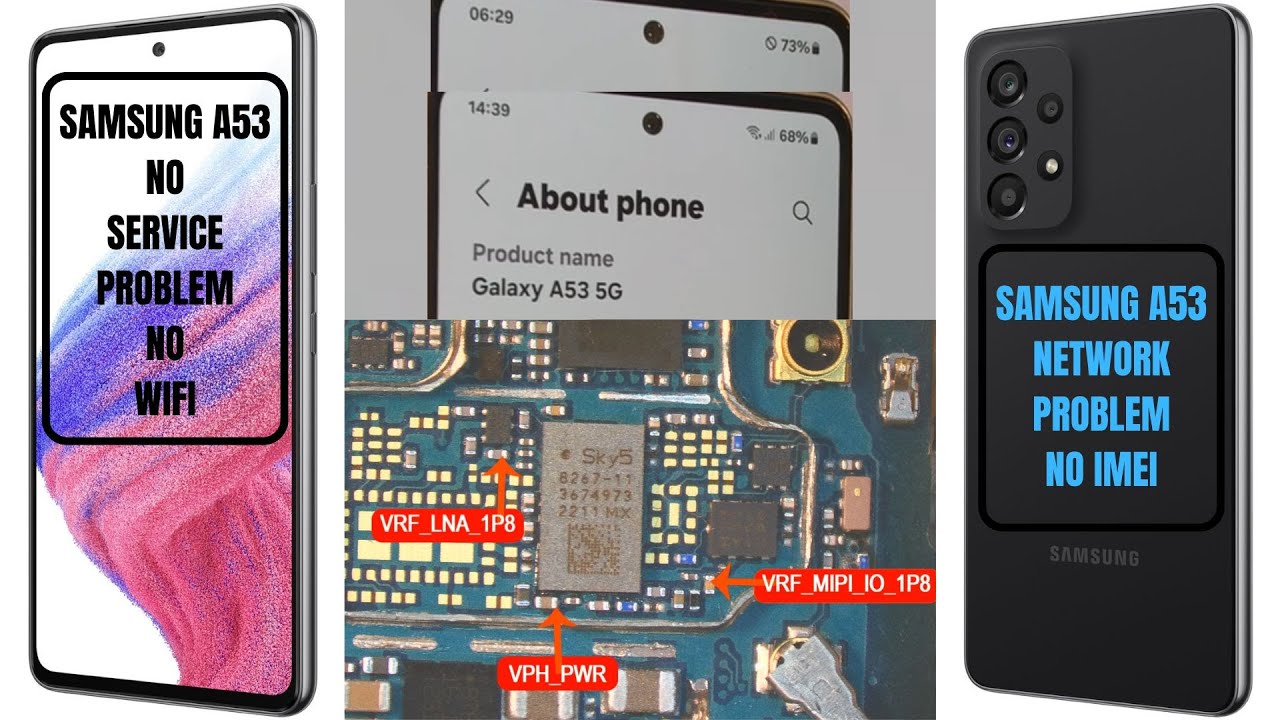 Samsung A53 5G No Service No Wifi - YouTube