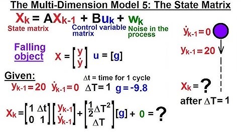 Special Topics - The Kalman Filter (11 of 55) 5: Find the State Matrix of a Falling Object