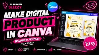 How to Make Digital Product | Canva | Etsy | Design | Tutorial
