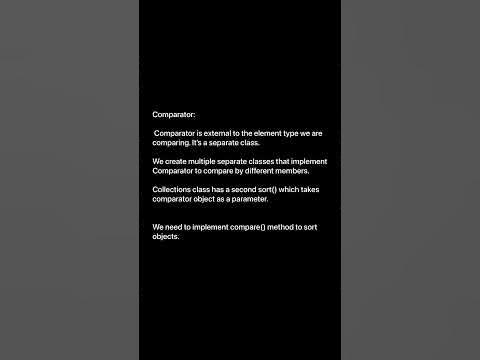 What is the difference between Comparable and Comparator interfaces in ...