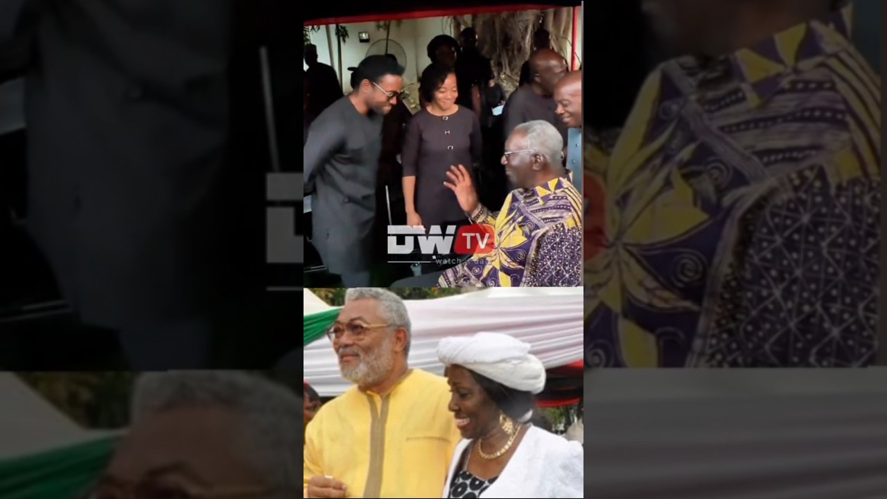 Former President John Agyekum Kufuor With the Children of Late JJ Rawlings