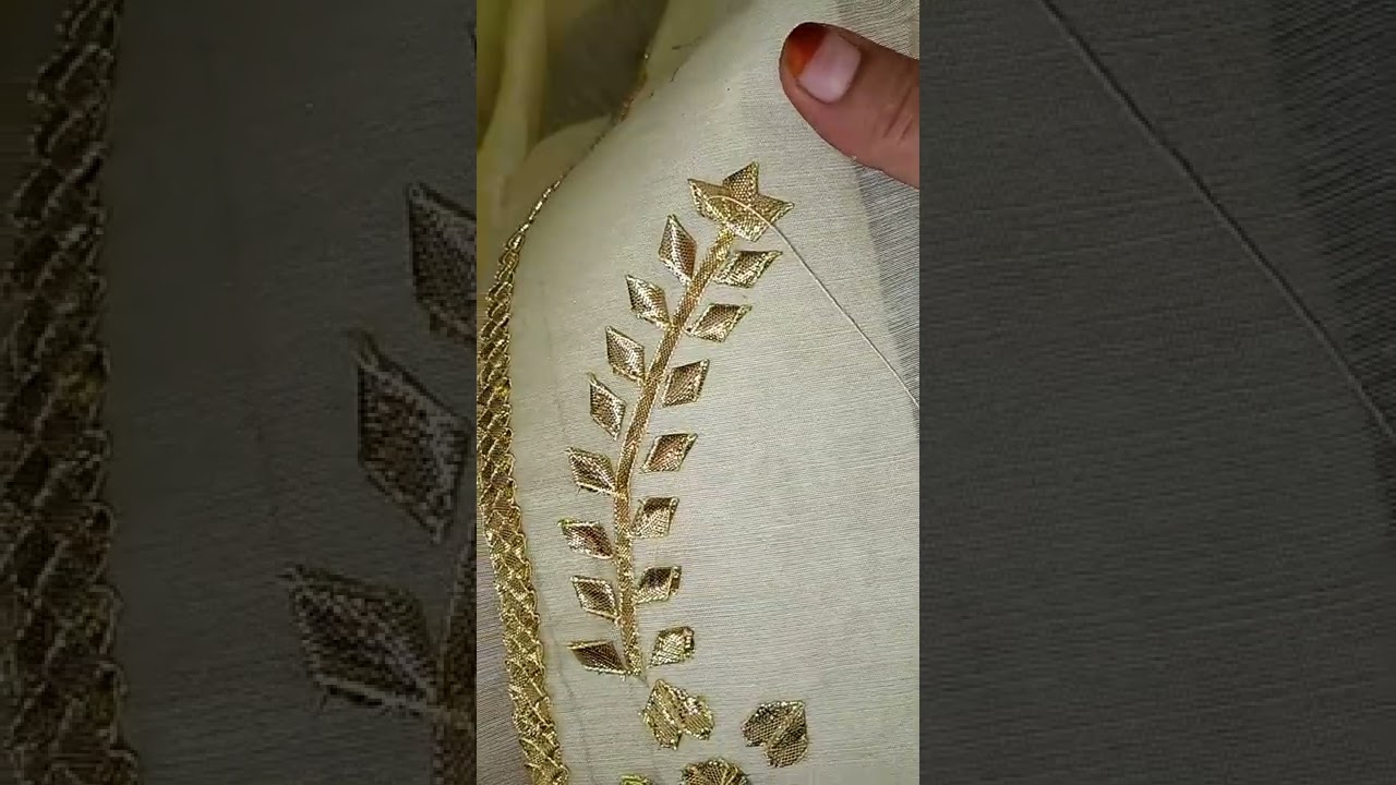 gota Patti suit design latest dress designing  cutting and stitching,#hand #carfts