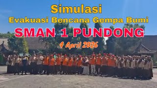 Simulasi Evakuasi Bencana Gempa Bumi SMAN 1 Pundong