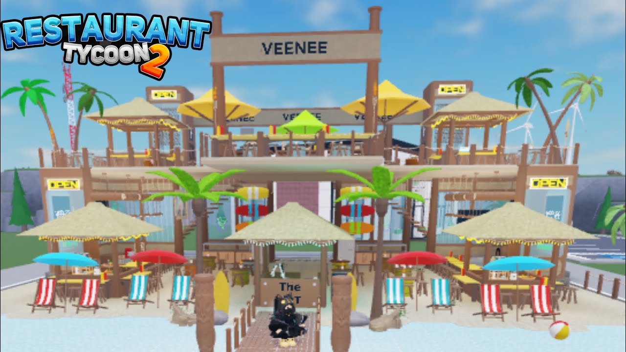 Restaurant Tycoon 2 Beach Club Speed Build YouTube