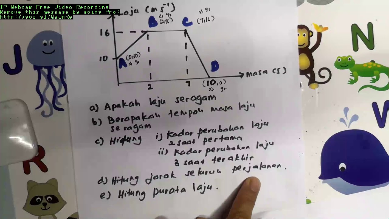 Graf Laju masa contoh 1
