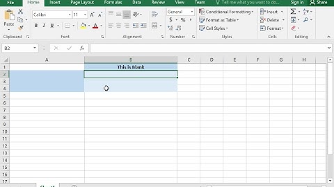 Use the ISBLANK function to detect blank cells (Excel 2016)