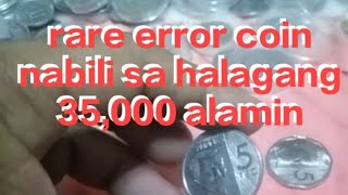 35,000 k 5 peso NGC rare error coin.nabili ng isang bloger.alamin