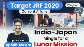 Current Affairs 2020 | India - Japan Moon Mission | ISRO To Led Lender Tech | by Aditi Ma