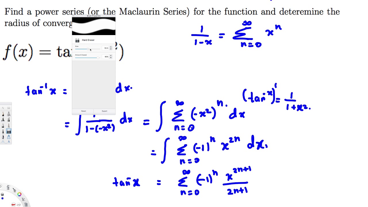 Find a power series or the Maclaurin Series for the function and ...