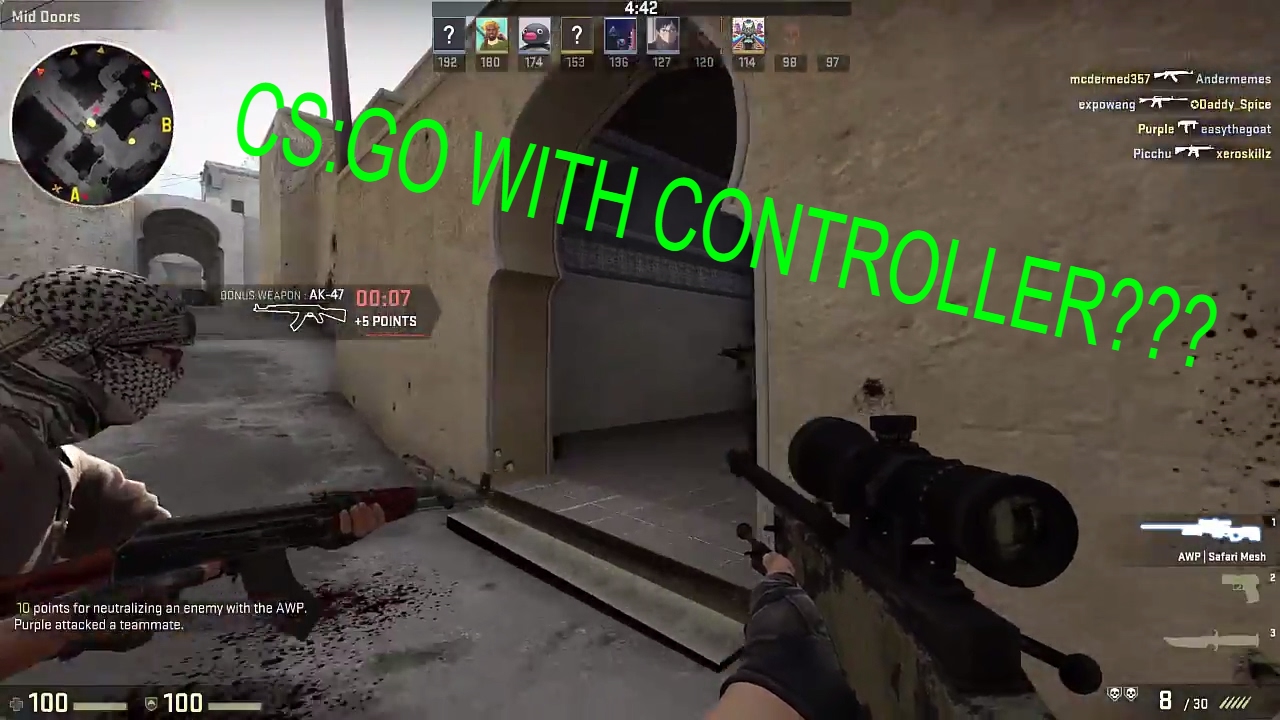 CS:GO - GOING HARD WITH XBOX CONTROLLER? MONTAGE - YouTube